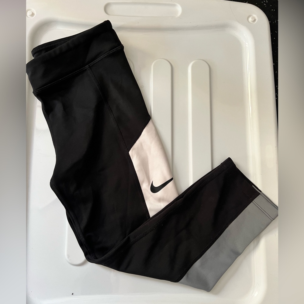 Nike Youth Black and Gray Crop